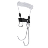 Maxbell Maxbell Scuba Diving Stainless Steel Dual Reef Hooks w/Spiral Coil Lanyard White