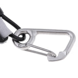 Maxbell Scuba Diving Spring Coiled Lanyard With Clips for Cameras Lights Black