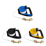 Maxbell Maxbell Multi Purpose Dive Reel Clip Kayak Anchor for SMB Wreck Scuba Diving 289FT Blue