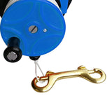 Maxbell Maxbell Multi Purpose Dive Reel Clip Kayak Anchor for SMB Wreck Scuba Diving 289FT Blue