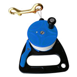 Maxbell Maxbell Multi Purpose Dive Reel Clip Kayak Anchor for SMB Wreck Scuba Diving 289FT Blue