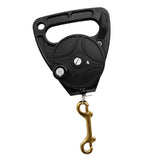 Maxbell Maxbell Multi Purpose Dive Reel Clip Kayak Anchor for SMB Wreck Scuba Diving 289FT Black