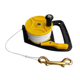 Maxbell Maxbell Multi Purpose Dive Reel Clip Kayak Anchor for SMB Wreck Scuba Diving 150FT Yellow