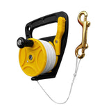 Maxbell Multi Purpose Dive Reel Clip Kayak Anchor for SMB Wreck Scuba Diving 150FT Yellow - Aladdin Shoppers