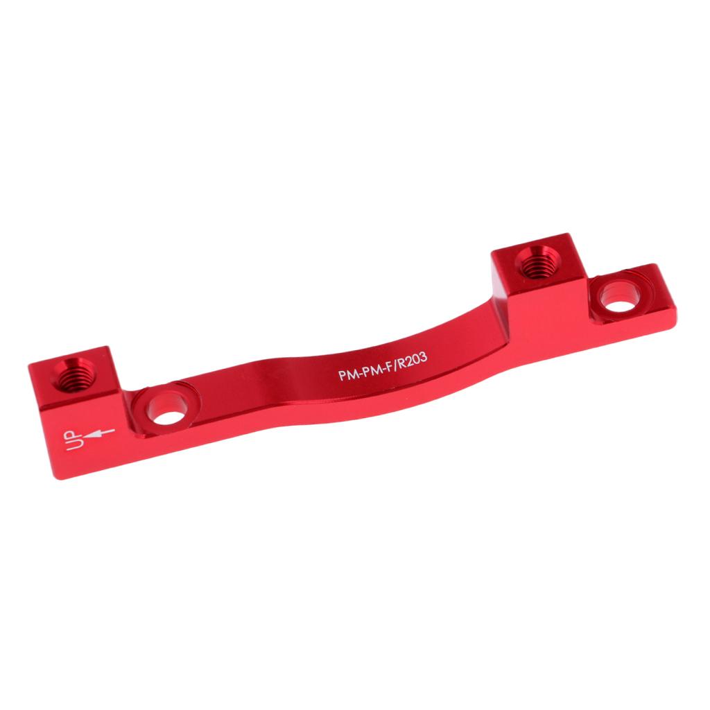 Maxbell Maxbell Bike Disc Brake Mount Adaptor for 203mm Front Caliper PM-PM-F/R203 Red