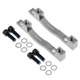 Maxbell Maxbell 2 Pieces 203mm MTB Bicycle Front & Rear Disc Brake Mount Adaptor Titanium