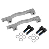 Maxbell Maxbell 2 Pieces 203mm MTB Bicycle Front & Rear Disc Brake Mount Adaptor Titanium