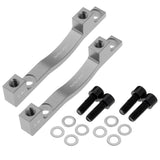 Maxbell Maxbell 2 Pieces 203mm MTB Bicycle Front & Rear Disc Brake Mount Adaptor Titanium