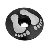 Maxbell Aluminum Alloy Bicycle Threadless Stem Headset Top Cap Cover Black Foot - Aladdin Shoppers