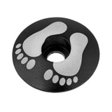 Maxbell Aluminum Alloy Bicycle Threadless Stem Headset Top Cap Cover Black Foot - Aladdin Shoppers