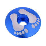 Maxbell Aluminum Alloy Bicycle Threadless Stem Headset Top Cap Cover Blue Foot - Aladdin Shoppers