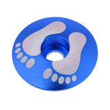 Maxbell Aluminum Alloy Bicycle Threadless Stem Headset Top Cap Cover Blue Foot - Aladdin Shoppers