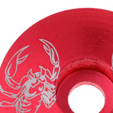 Maxbell Maxbell Aluminum Alloy Bicycle Threadless Stem Headset Top Cap Cover Red Scorpion