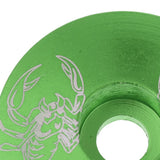 Maxbell Aluminum Alloy Bicycle Threadless Stem Headset Top Cap Cover Green Scorpion - Aladdin Shoppers