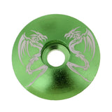 Maxbell Aluminum Alloy Bicycle Threadless Stem Headset Top Cap Cover Green Dragon - Aladdin Shoppers