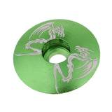 Maxbell Aluminum Alloy Bicycle Threadless Stem Headset Top Cap Cover Green Dragon - Aladdin Shoppers