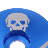 Maxbell Aluminum Alloy Bicycle Threadless Stem Headset Top Cap Cover Blue Skull - Aladdin Shoppers