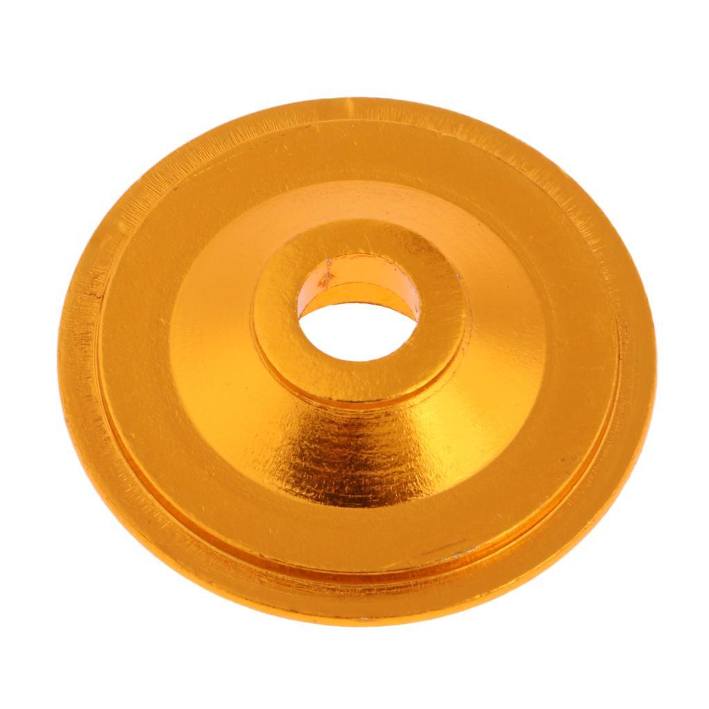 Maxbell Maxbell Aluminum Alloy Bicycle Threadless Stem Headset Top Cap Cover Gold Skull