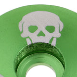 Maxbell Aluminum Alloy Bicycle Threadless Stem Headset Top Cap Cover Green Skull - Aladdin Shoppers