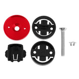 Maxbell Maxbell Bike Stem Headset Top Cap Stopwatch Mount for Garmin Cateye Bryton Red