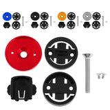 Maxbell Maxbell Bike Stem Headset Top Cap Stopwatch Mount for Garmin Cateye Bryton Red