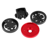 Maxbell Maxbell Bike Stem Headset Top Cap Stopwatch Mount for Garmin Cateye Bryton Red