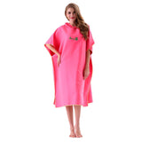 Maxbell Unisex Beach Bath Surf Poncho Robe With Hood Wetsuit Changing Towel Red - Aladdin Shoppers