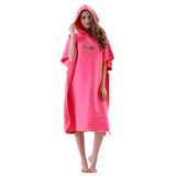 Maxbell Unisex Beach Bath Surf Poncho Robe With Hood Wetsuit Changing Towel Red - Aladdin Shoppers