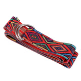 Maxbell Maxbell 185cm Sport Yoga Stretch Strap D-Ring Belt Gym Waist Leg Fitness Red