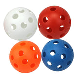 Maxbell Maxbell 4 Pieces High Visibility Golf Balls with Holes for Indoor / Outdoor Swing Training Practice