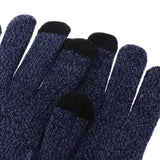 Maxbell Anti-slip MTB Cycling Gloves Touch Screen Sport Long Finger Protection Blue