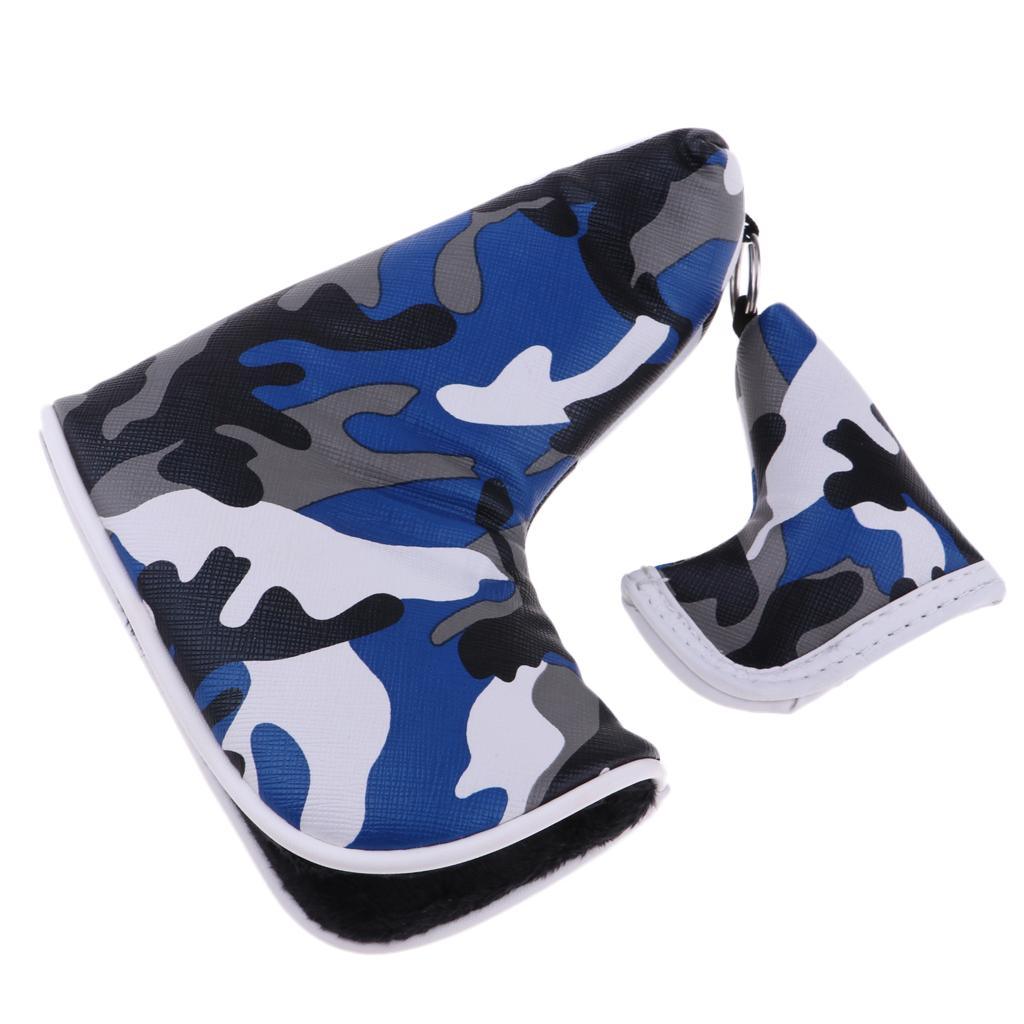 Maxbell Maxbell Multi-function Golf Blade Putter Head Cover Headcover Protector Bag Blue