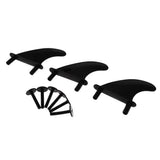 Maxbell 3Pcs Plastic Soft Top Surf Fin & 6 Fins Screws For Surfboard Softboard And SUP Stand Up Paddle Board - Aladdin Shoppers