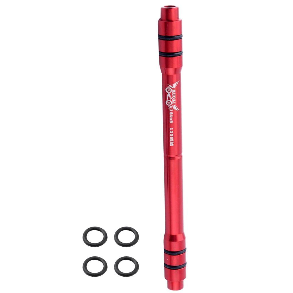 Maxbell Maxbell Bicycle Cycling Rear Hub Thru Axle Quick Release Axis Seat Adapter Red