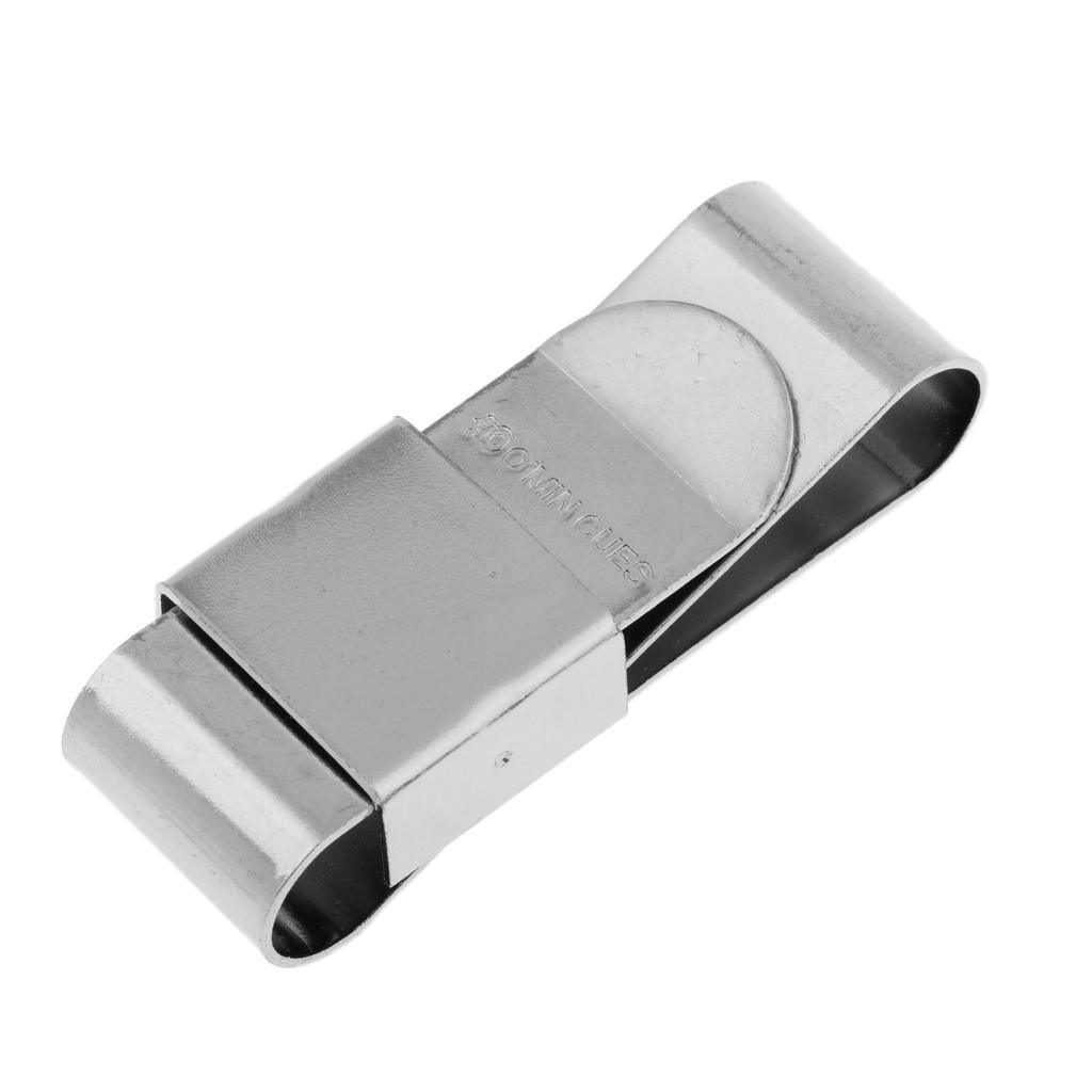 Maxbell Maxbell Portable Stainless Steel Chalk Holder with Belt Clip For Snooker/Billard Pool Cue