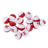 Maxbell Billiard Brown Kelly Pool Shaker Bottle with 16 Scoring Marbles Tally Peas/Balls for Parties - Aladdin Shoppers