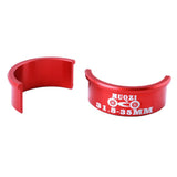Maxbell Maxbell 4 Pieces Bicycle Handlebar Shim 31.8mm to 35mm Stem for MTB Road Bike Red