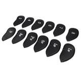 Maxbell Maxbell 12pcs Synthetic Leather Golf Iron Head Covers PU Headcover Iron Protect Set, With Sealing Tape