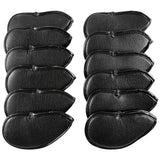 Maxbell Maxbell 12pcs Synthetic Leather Golf Iron Head Covers PU Headcover Iron Protect Set, With Sealing Tape