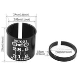Maxbell 2pcs Bicycle Bike Stem Fork Shim Fork Steerer Tube Adapter 31.8mm to 28.6mm