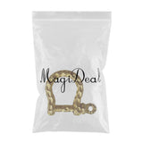 Maxbell Brass Horseshoe Buckle Screw D Rings U Shape Shackle For Diving Canoeing - Aladdin Shoppers