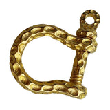 Maxbell Brass Horseshoe Buckle Screw D Rings U Shape Shackle For Diving Canoeing - Aladdin Shoppers