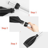 Maxbell Lightweight PVC Kayak Paddle Blade Canoe Oar Leaf Accessory Attachment Replacement Black - Aladdin Shoppers