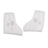 Maxbell 4pcs Ice Skate Boot Covers Protector for Figure Skating Velvet
