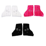 Maxbell 4pcs Ice Skate Boot Covers Protector for Figure Skating Velvet
