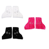 Maxbell 4pcs Ice Skate Boot Covers Protector for Figure Skating Velvet