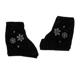 Maxbell 4pcs Ice Skate Boot Covers Protector for Figure Skating Velvet