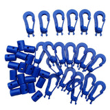 Maxbell 20pcs Plastic Hook Bungee Cord Karabiner Hook for Scuba Diving - Aladdin Shoppers