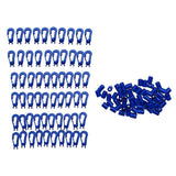 Maxbell 60pcs Plastic Hook Bungee Cord Karabiner Hook for Scuba Diving - Aladdin Shoppers