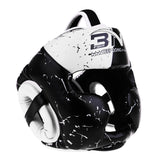 Maxbell Maxbell Kids Boxing Helmet Head Guard Martial Arts Gear MMA Protector Black + White